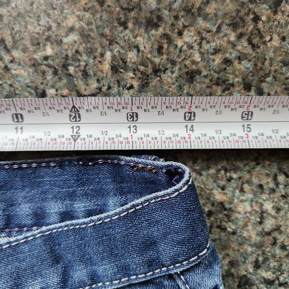 Rebel Blue Denim Jeans Girl Size 14 Cotton Polyester - Picture 8 of 11